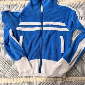 Katie J NYC Blue and White Kids Jacket